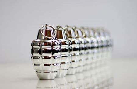 Grenade Shaped Christmas Tree Ornaments