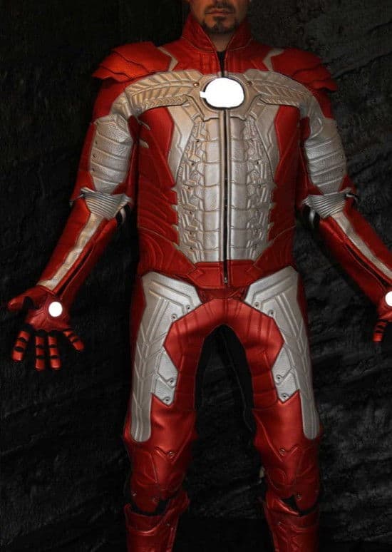 leather suit arc reactor