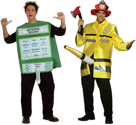 Man With Large Fire Hose And Sperm Bank