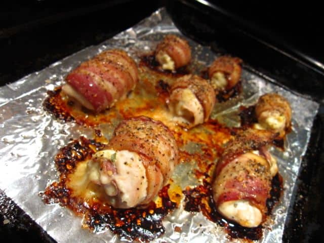 Bacon Wrapped Chicken Fresh Out Of The Oven