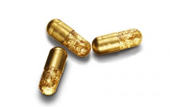 Gold pill turns your poop into golden color