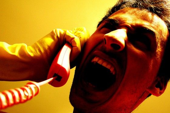 An Angry Man On The Phone