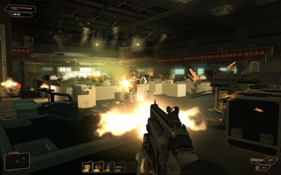 Deus Ex Human Revolution Assault Rifle PC Screen