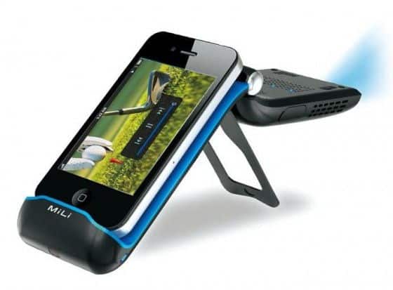 Mili-iPhone-Projector-2 iPhone projector capable of 70" inch image