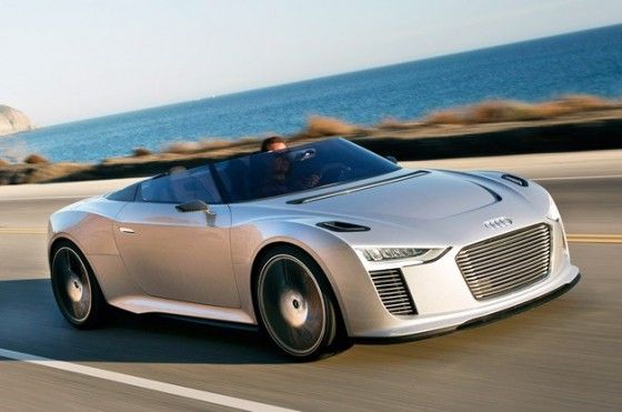 Audi e-Tron Electric Concept Car Audi e-Trong electric car cruise