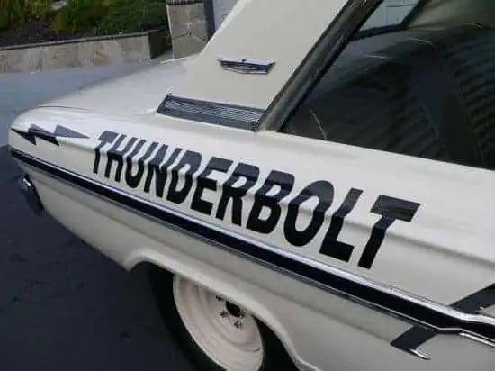 muscle car names ford fairlane thunderbolt I had the TV on the other night