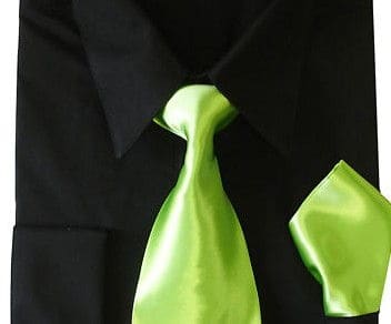 men's accessories ties cufflinks neon tie black shirt