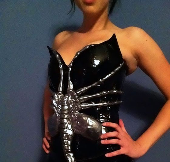 Facehugger Corset. It's not often that I write about women's clothing