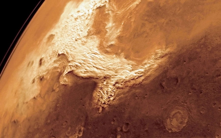 dust storm on mars