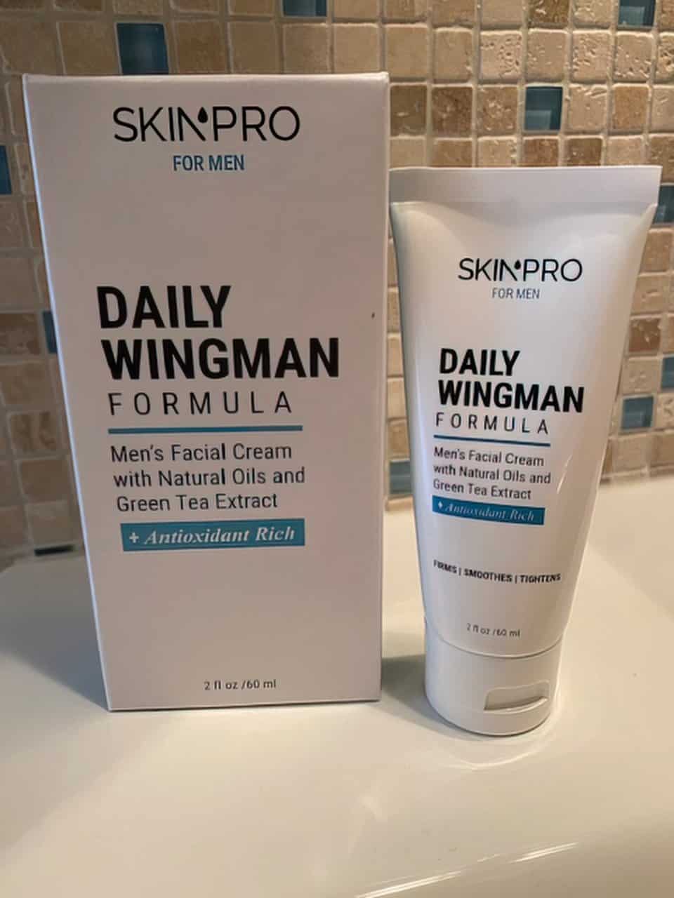 daily wingman face cream for men