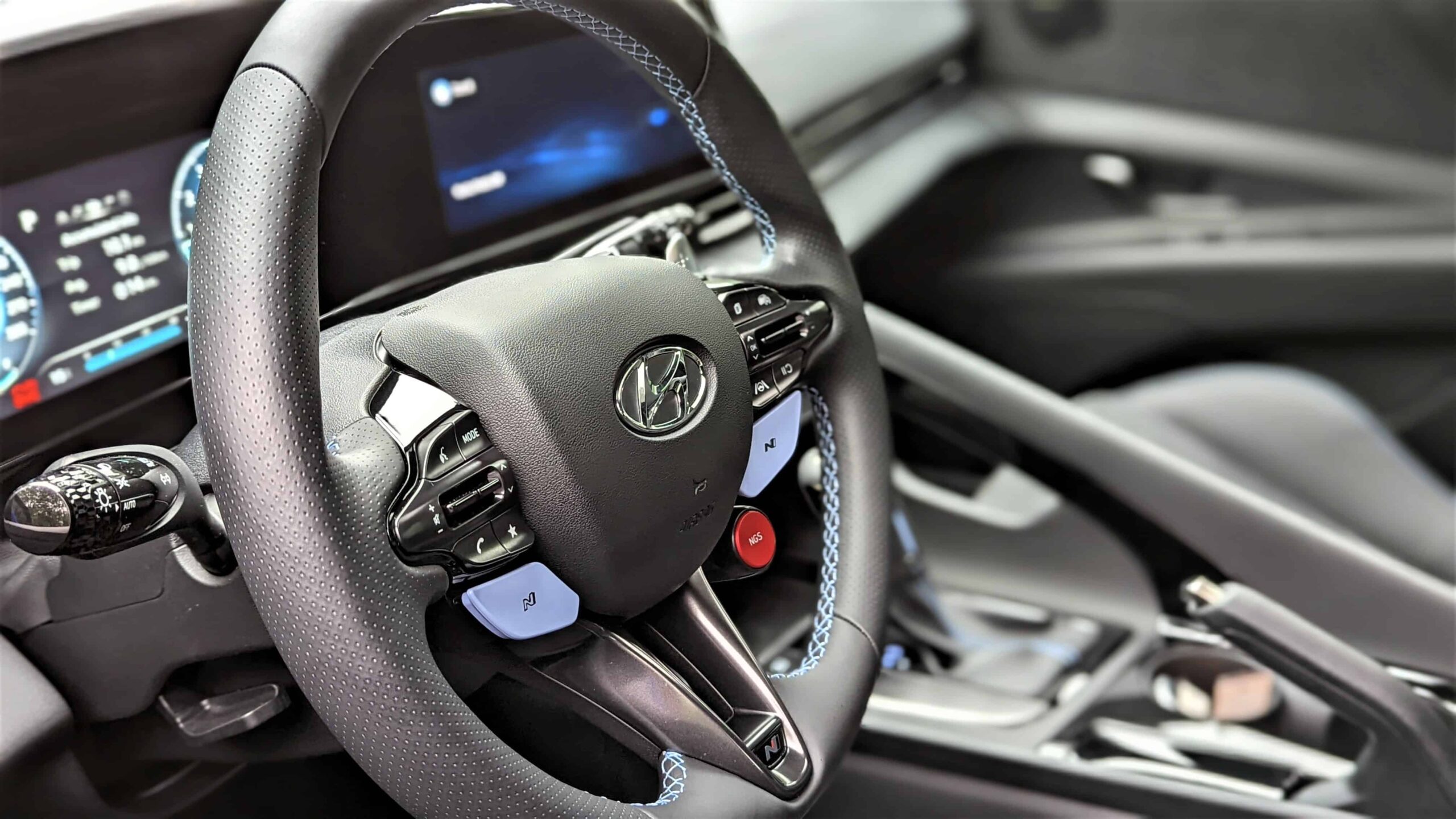2022 Hyundai Elantra N steering wheel scaled
