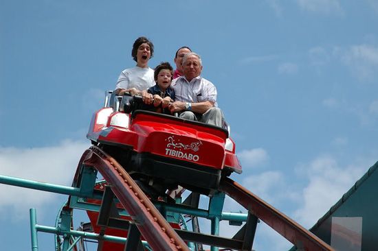 Grand Dad On Roller Coaster