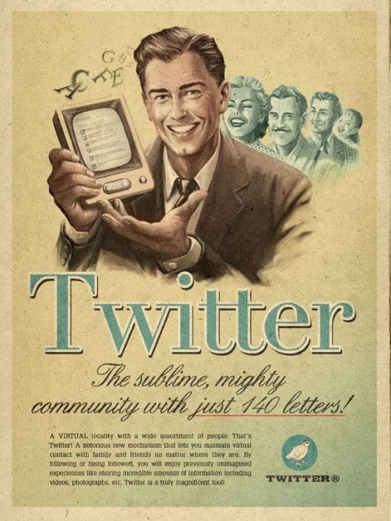 Vintage Twitter Poster