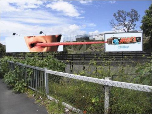 World's Most Creative Advertisements and Billboards 9 Mars advertisment with stretched tongue