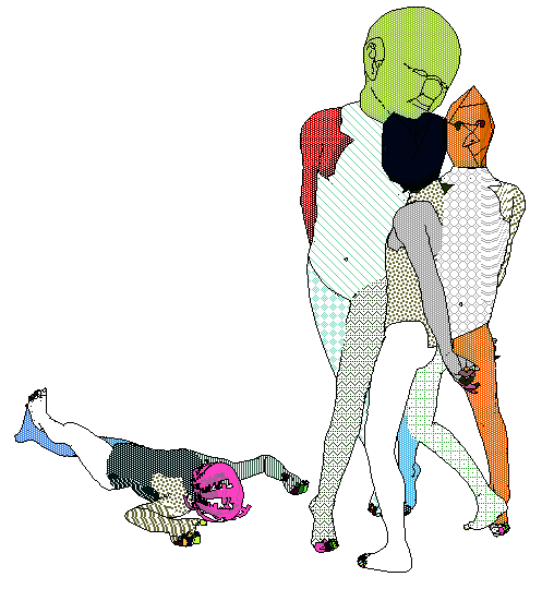 Melting Alien People And A Casualty Melting Alien People And A Casualty