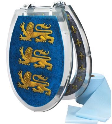 Toilet Seat with Richard the Lion Heart's Crest Toilet Seat with Richard the Lion Heart's Crest