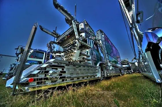 Japanese Dekotora Truck that looks like a train