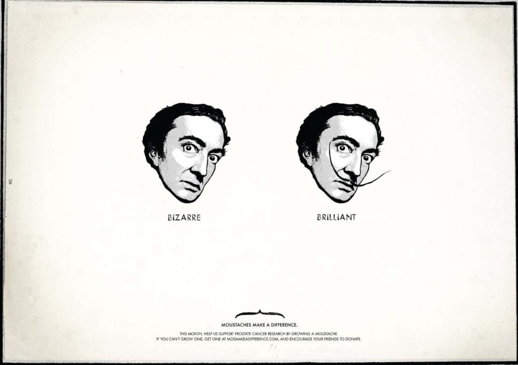 Celebrating Movember with “Moustaches Make a Difference” Illustrations 8 Moustaches-Make-A-Difference-Salvado-Dali