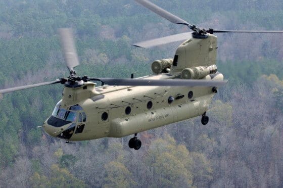 Boeing-CH-47D-Chinook Twin Rotor CH-47 Chinook helicopter