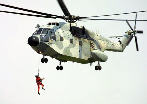 French-sa321-super-frelon SA321 Super Frelon Naval Rescue Operation
