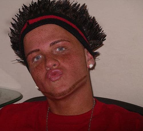 Guido with powty lips and fake tan