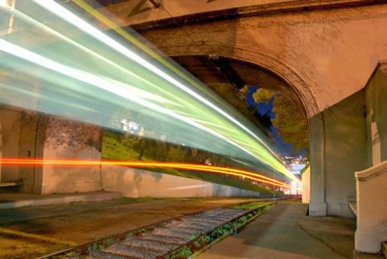 Light-Trail-Picture-Tunnel Light trail photography of lights under a tunnel