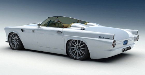 Bo-Zoland-1955-Ford-Thunderbird-White