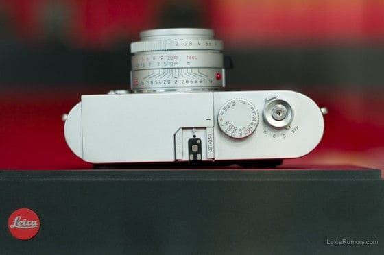top-view-Leica-M9-Camera Silver chrome set Leica M9 Camera
