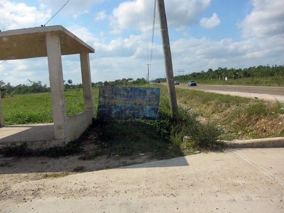 A Bus Stop In Belize