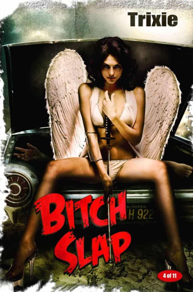 Sexy woman with wings and sword Bitch Slap Movie