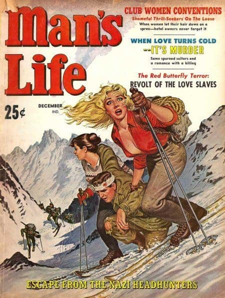 man's life escape on skis from nazis