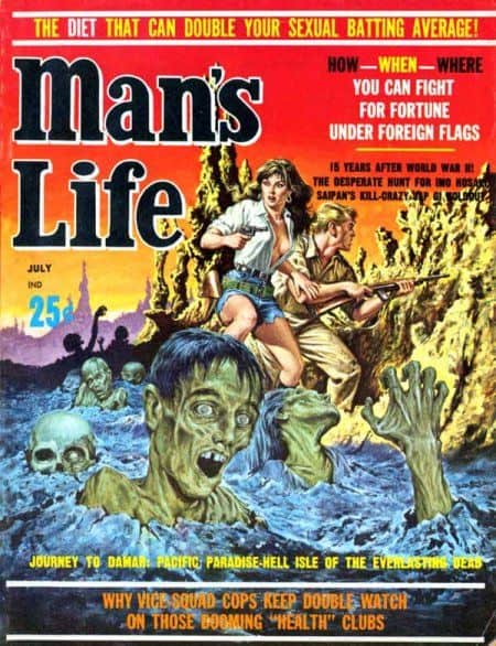 manslife62-07 man's life couple runs from zombies