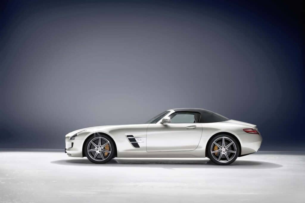 2012-Mercedes-Benz-SLS-AMG-Roadster-Left-Top-Up