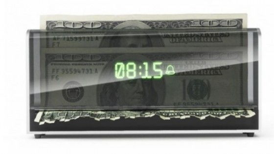 Money-Shredding-Alarm-Clock