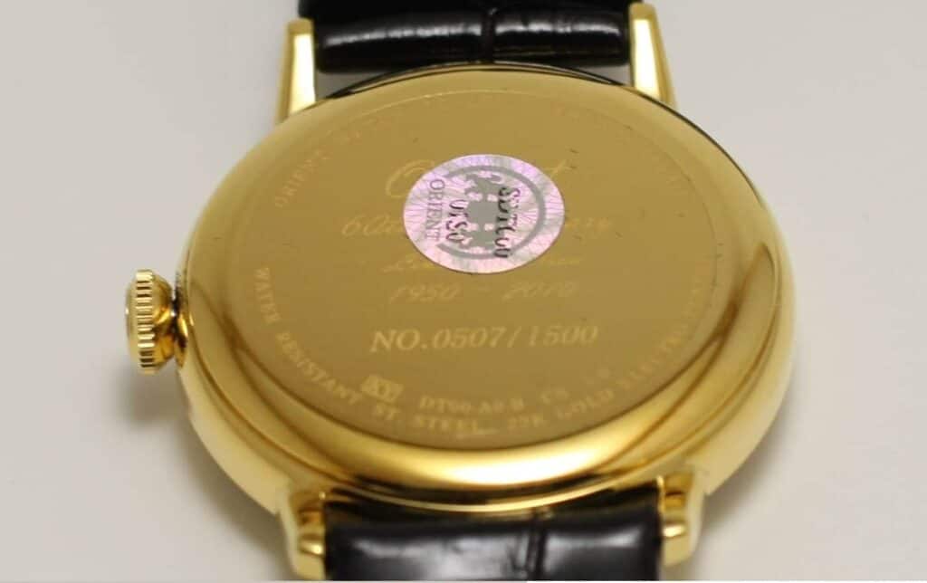 Orient 60th Anniversary Watch Review 6 Orient-60th-Anniversary-Watch-Back-Gold