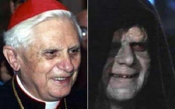 Creepy Pope lookalike