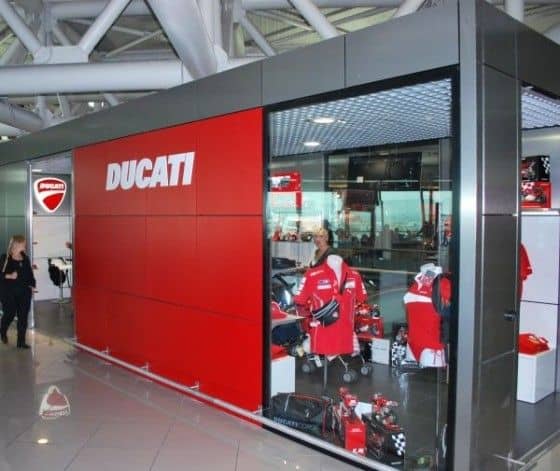 New Ducati store opens at Italian Rome Fiumicino Airport