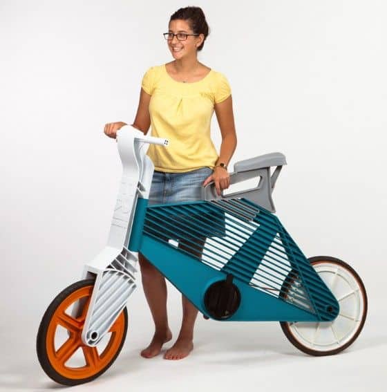 Bike made out of recycled Plastic Frii