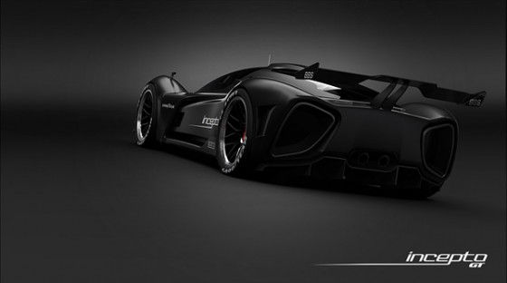 Incepto GT concept car from the back