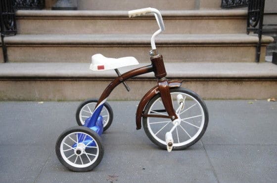 Rob Polluck wood grain painted Tricycle