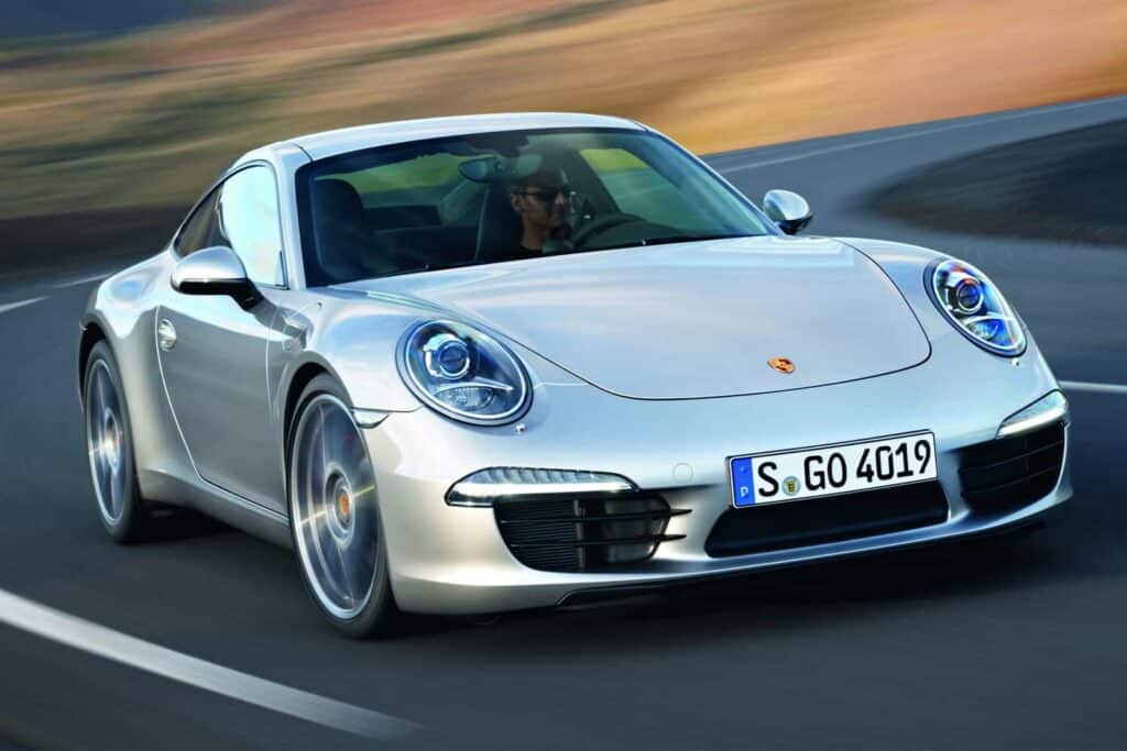 2012-Porsche-911-Carrera-991-Silver-Front