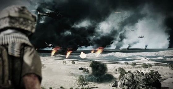 Desert scene in Battlefield 3