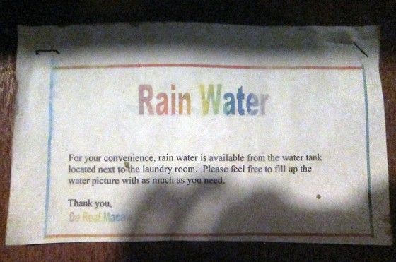 Free rain water!