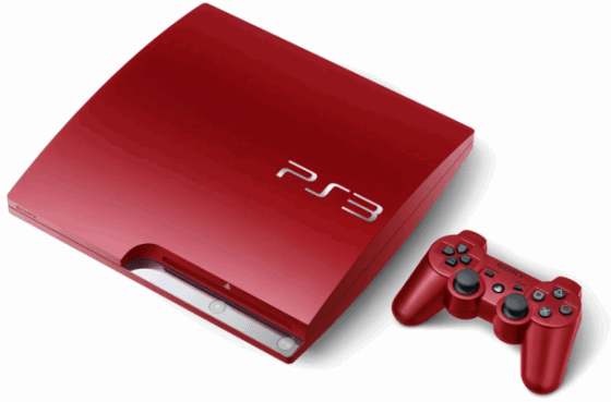 Scarlet Red Sony Playstation 3 Slim