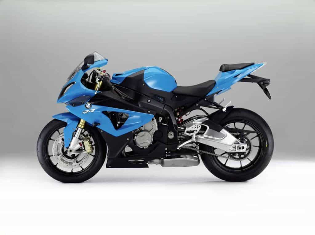 Blue Black BMW S 1000 RR Sport Bike
