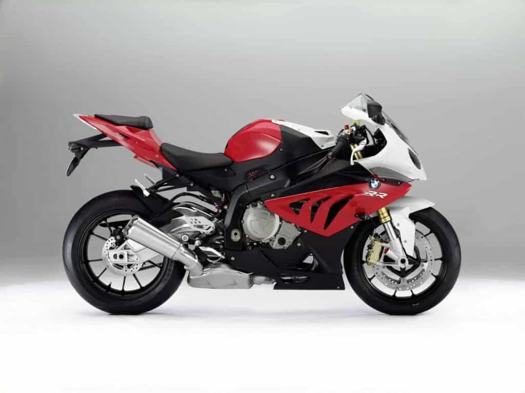 Red White BMW S 1000 RR Sport Bike