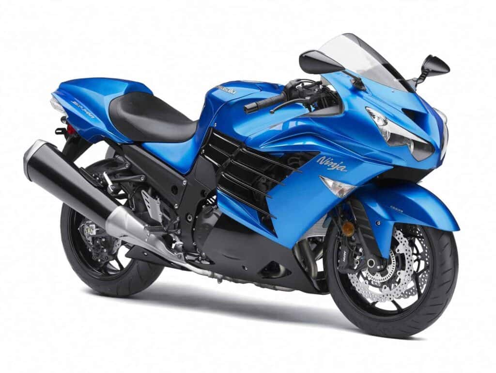 2012 Kawasaki ZX-14R Blue Motorcycle