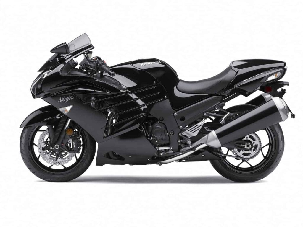 Black 2012 Kawasaki ZX-14R Left Side