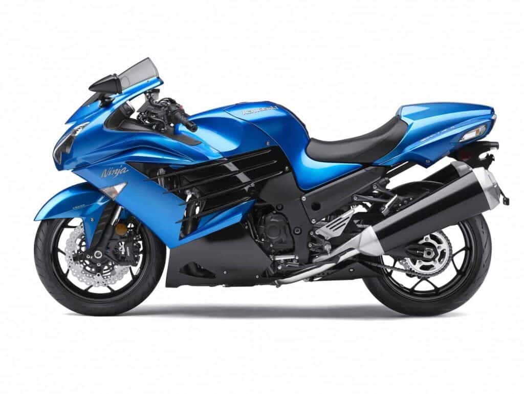 Blue 2012 Kawasaki ZX-14R Left Side