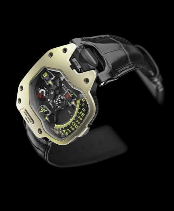 URWERK UR-110 ZrN Torpedo Champagne Supernova Watch